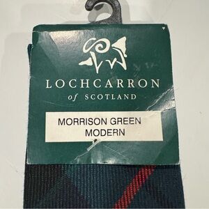 Lochcarron of Scotland Morrison Green Modern 100% Wool Made in UK Tie
